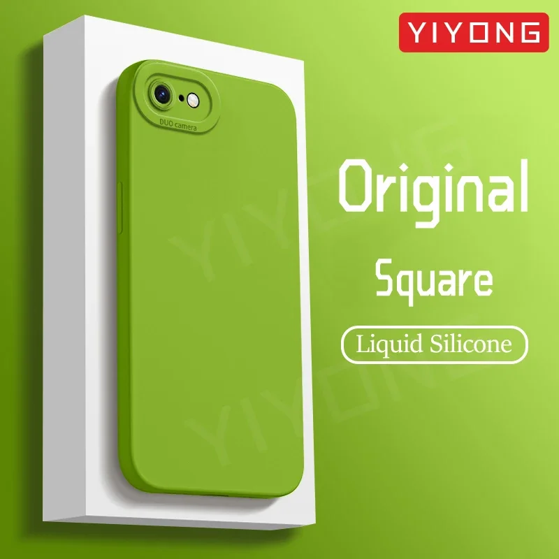 SE 2022 Prípad Yiyong Originálny tekutý silikónový mäkký kryt pre iPhone SE 2020 2 3 SE2 SE3 7 8 Plus iPhone7 iPhone8 iphonese Case