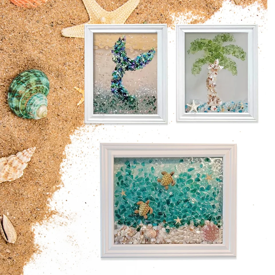 SEA GLOSE ART súpravy morské sklo Art & Craft Ket