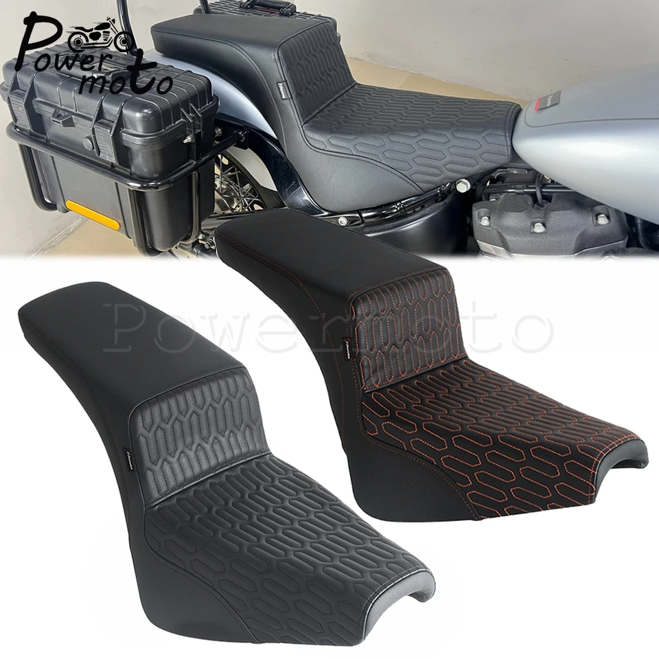 Sedadlo pre cestujúcich z koženého vodiča dva nahor vankúš na sedadlo pre Harley Softail Slim Street Bob Heritage Classic Deluxe 2018-2024