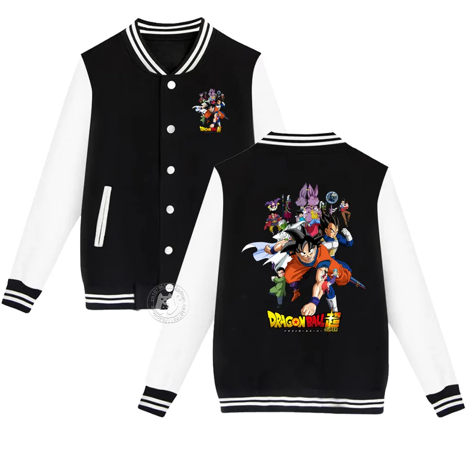 Sedem Dragon Ball Detská jeseň/zima Hustá teplá bunda Wukong Boy Print 2-14 rokov starý chlapci a dievčatá baseball uniforma Jac