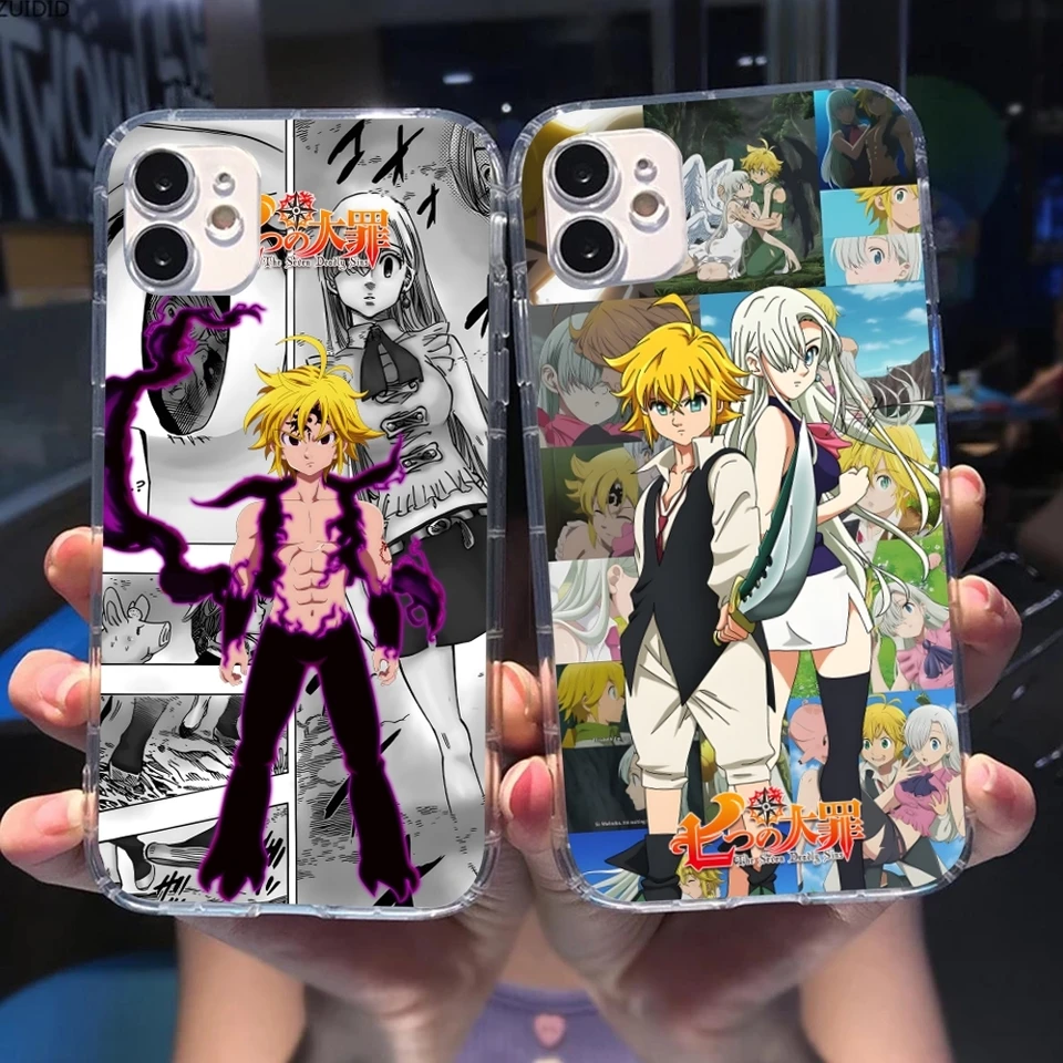 Sedem smrtiacich sins mobilných telefónov pre iPhone 16 15 14 13 12 12 11 x xr xs 8 pro Max Plus Mini Clear Transparent Cover
