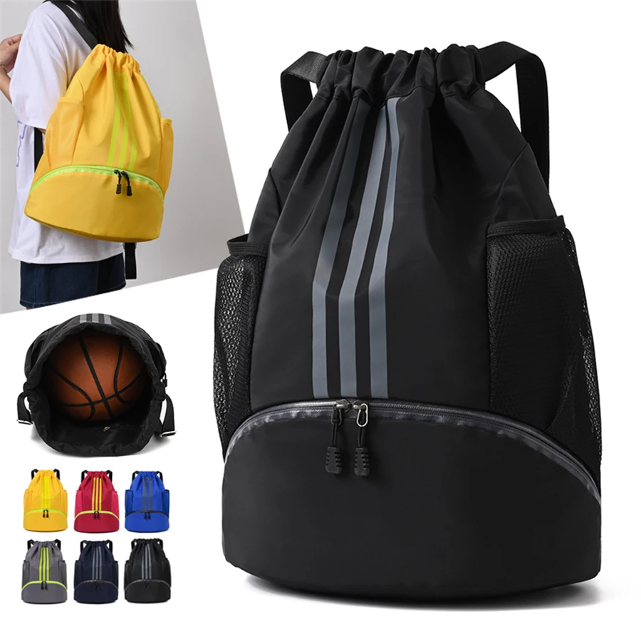 Seeartu Gym Bag Fitness Batoh Ženy Men muž basketbal batoh vonku futbalové futbalové úložné tašky Training rectionstring Sports