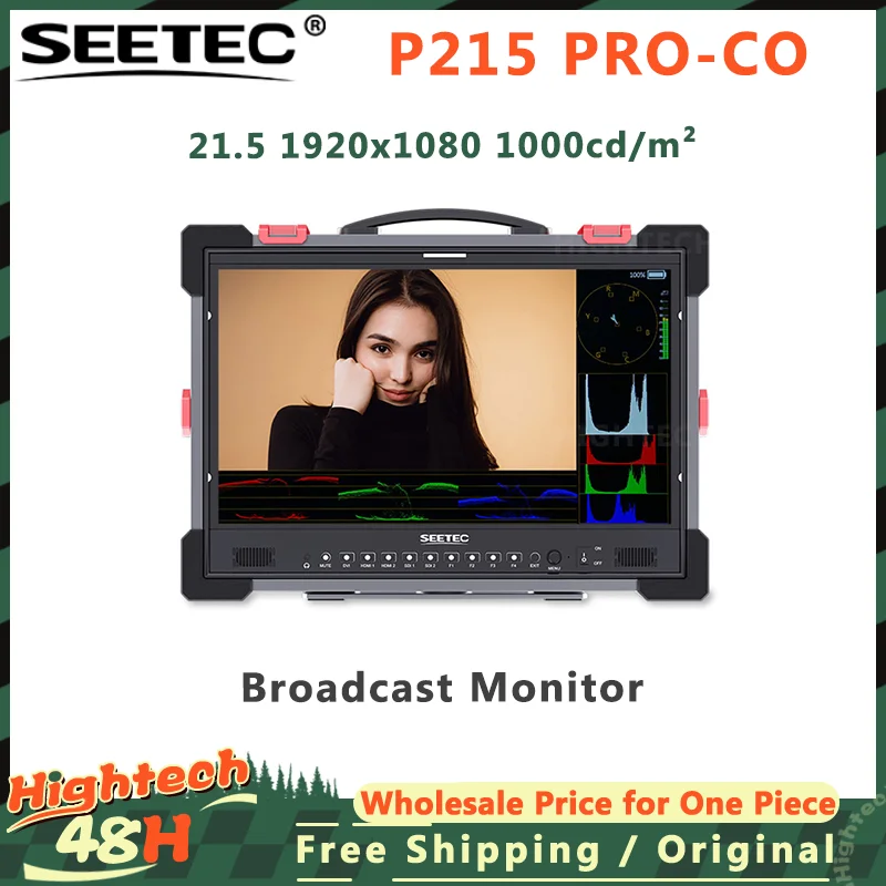 Seetec P215 Pro-CO 21,5 palca 1000nit High Bright Prenosný ochranný vysielací monitor 3G-SDI Full HD 1920x1080