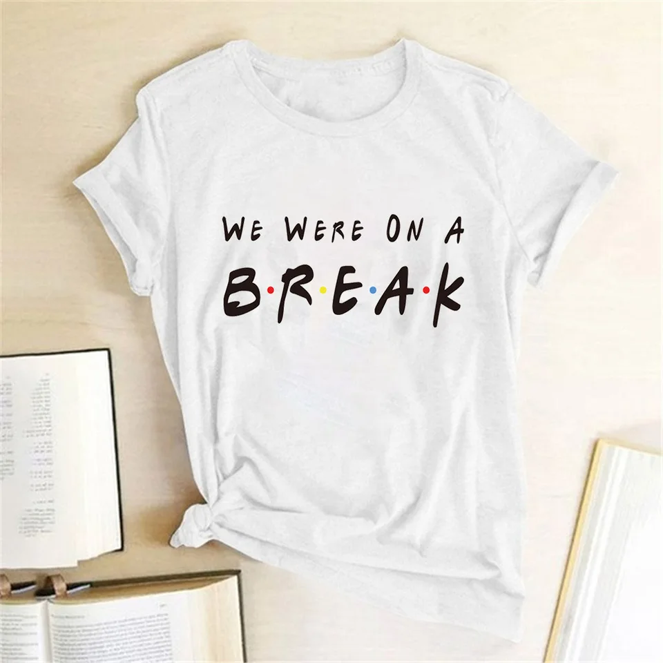 Seeyoushy Comedy TV Series Tshirt Tshirt Boli sme na prestávke tlačené dámske tričko módne krátke rukávy Tops Tops Tees femme