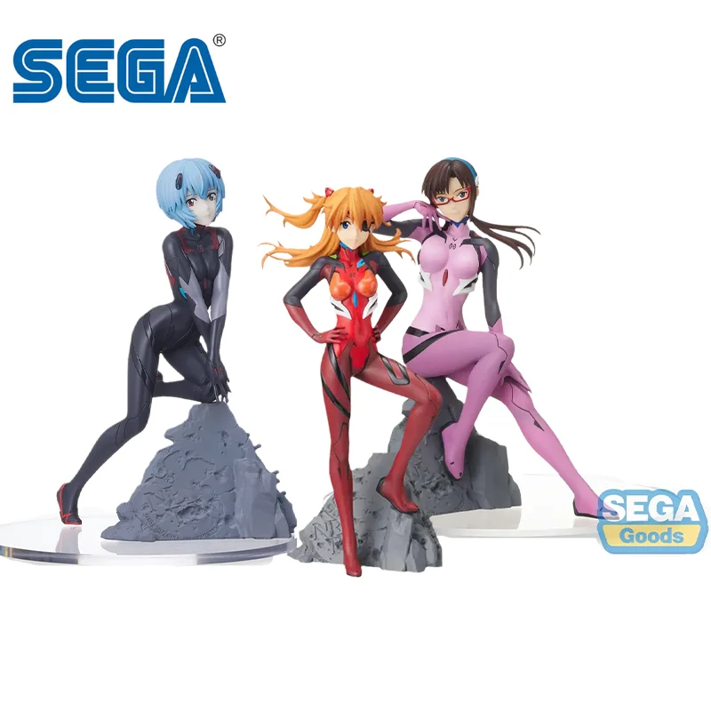 SEGA Original Evangelion Anime postava Asuka Langley Soryu Ayanami rei akčná figúrka hračky pre deti zberateľské bábiky