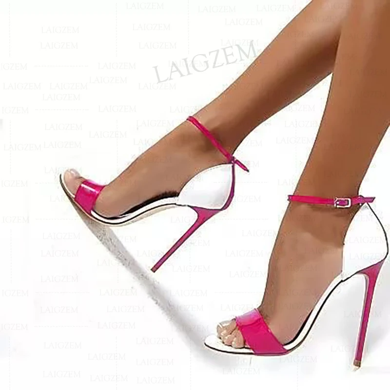 Seiihem sexy ženy sandále Otvorené špičky stiletto vysoké podpätky pumpy Prom Prom Prom Basic Prispôsobte dámy topánky Ženy veľkú veľkosť 41 45 45 52