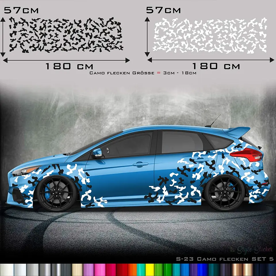 Seinaufkleber Auto tarn-vyzerajúca camo aufkleber castker nálepka nálepka armáda auto KFZ Karosserie Decal
