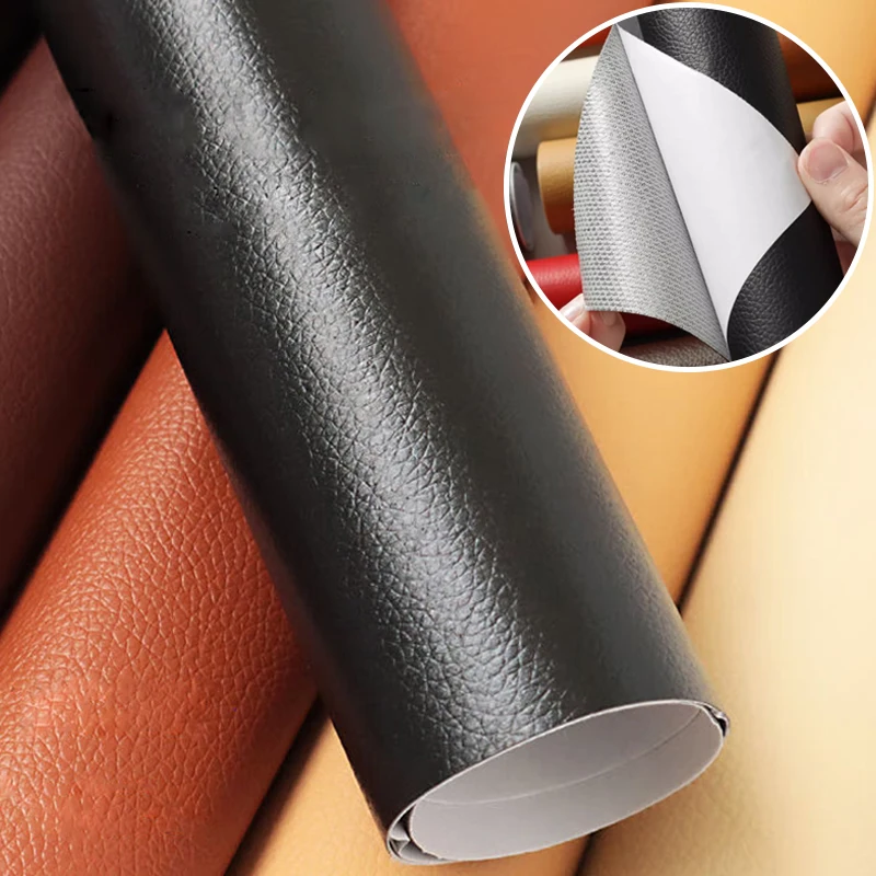 Self Adhesive Leather pre pohovky opravy náplastí nábytok stolové stoličky Stolička s autosedačkou vrecko na topánky Oprava PU Artificial Leather
