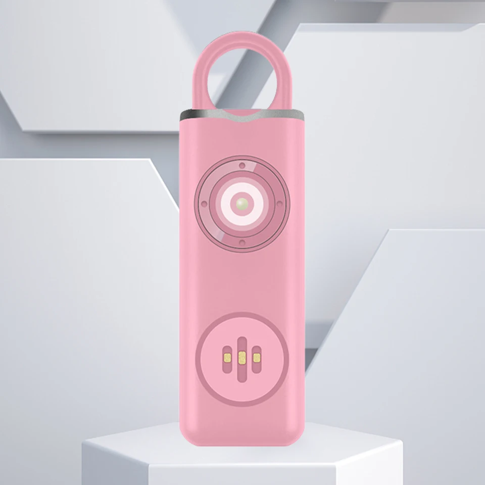 Self Defense Alarm 130 dB Loud Fensing Scream Loud Panic Alarm Nabíjateľné samospráve Elektronické zariadenie pre dievčatá pre ženy