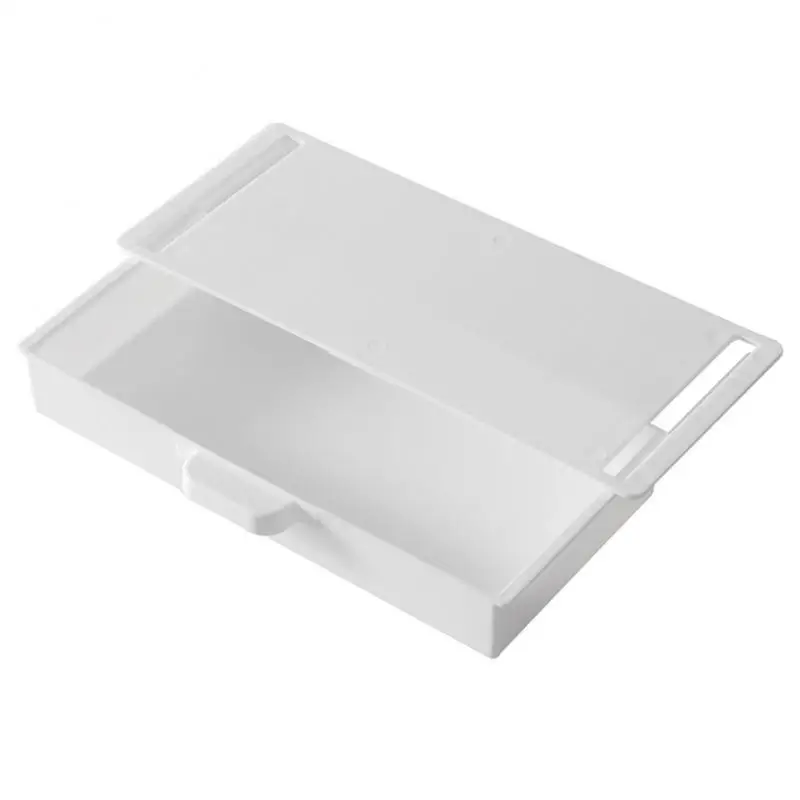 Self-pasívne pod stolovou zásuvkou Storage Box Makeup Organizátor Self Stick School School Stationery Case Cencil Cencil Tray Pen Držiteľ pero