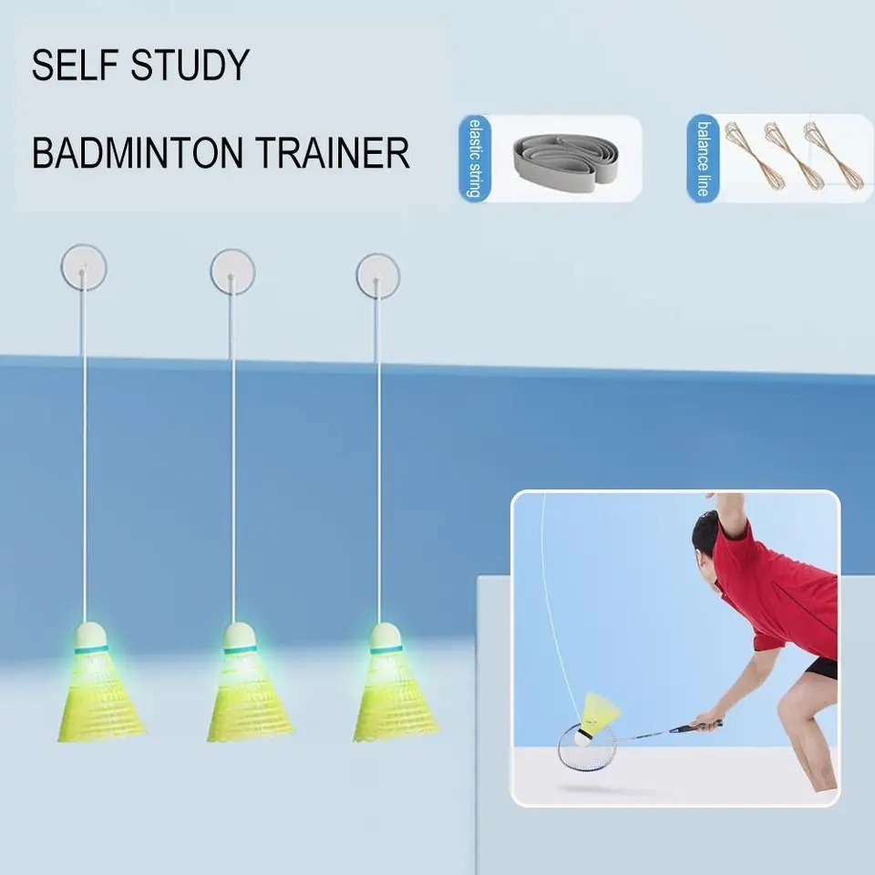 Self Study Badminton Trainer Set Automatic Rebound Badminton Practice Equipment Badminton Single-hráč rekordný tréner
