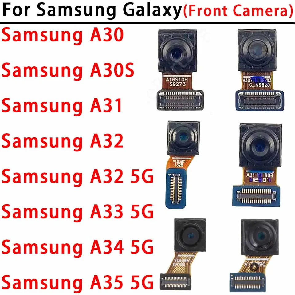 Selfie fotoaparát pre Samsung Galaxy A30S A30 A31 A32 A33 A34 A35 5G A325 A326 A356 A356 Frontal Frontal Camera, ktorý smeruje k náhradným dielom