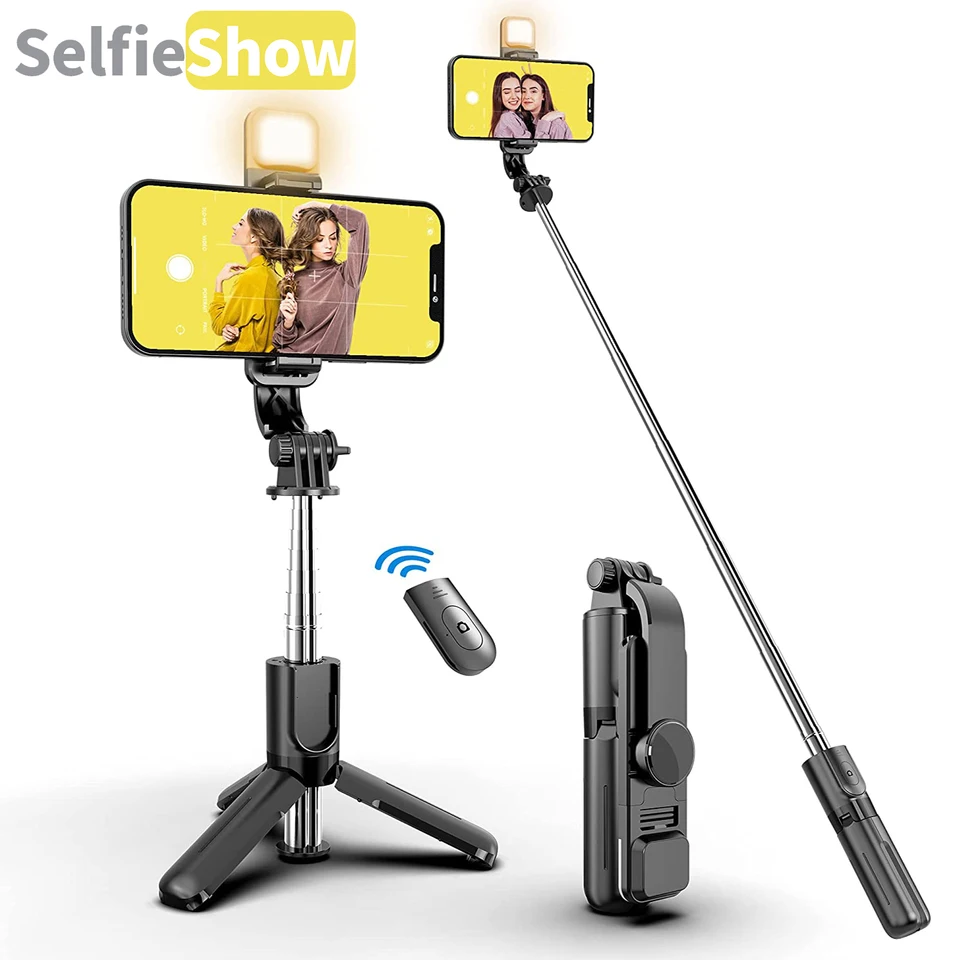 Selfieshow l11s mini výplň lampa Multifunkcia 75 cm bezdrôtového Bluetooth