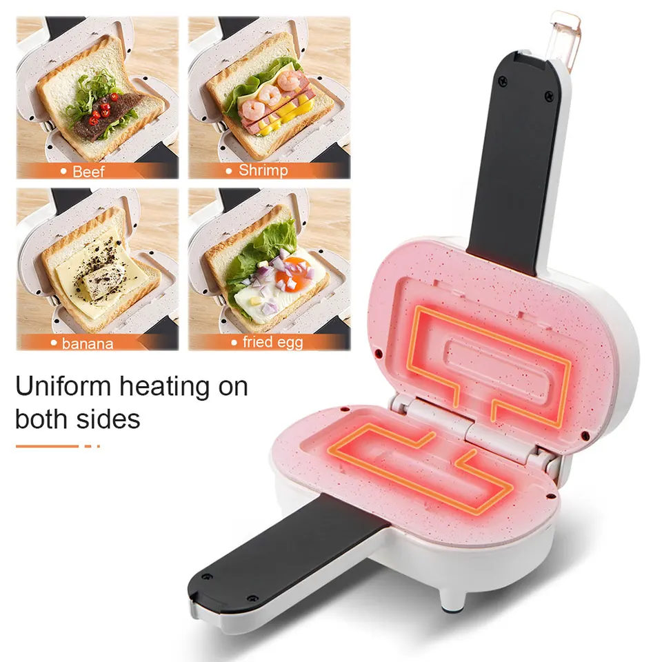 Sendvičový výrobca mini pečenie Panva Panva Proof Dôkaz chlieb Hot Dog hriankovač Non palica sendvič na raňajky na raňajky