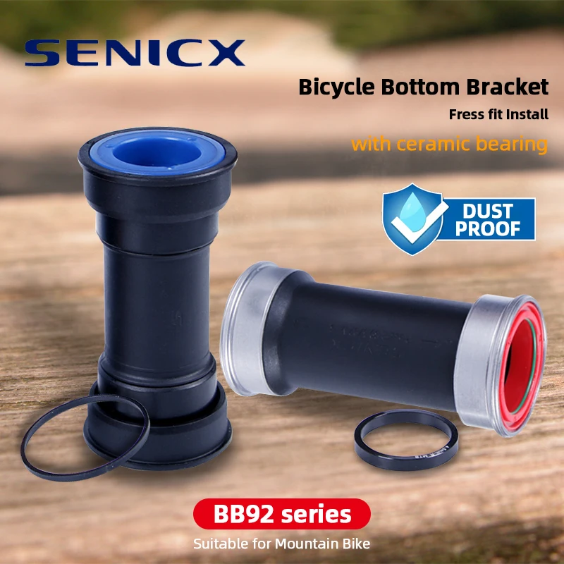 Senicx BB92 89.5-92 mm shell spodná konzola vhodný pre rámy bicyklov SRAM MTB 24 mm 28,99 mm osi Press Fit Fit Mountain Bike Parts