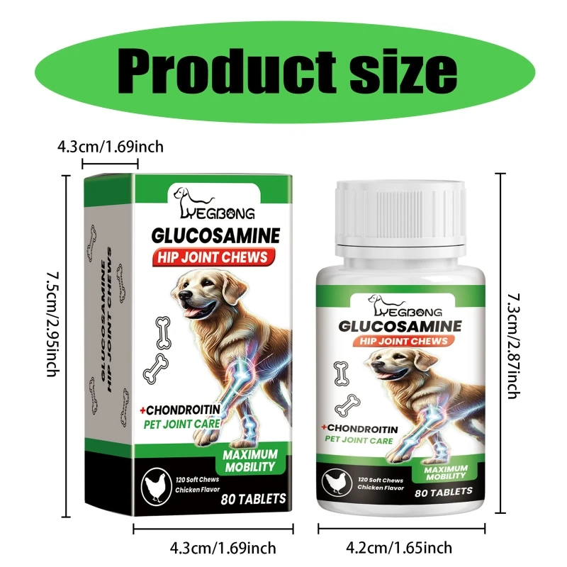 Senior Dog Joint Care žuvateľné tablety 80 counts výživné reliéf T5EF