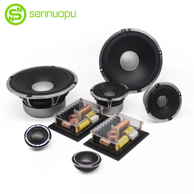 Sennuopu SK-8 Auto reproduktory Audio Tweeter 3-Way Reproduktory Sada automobilu Bass Reproduktor automobil