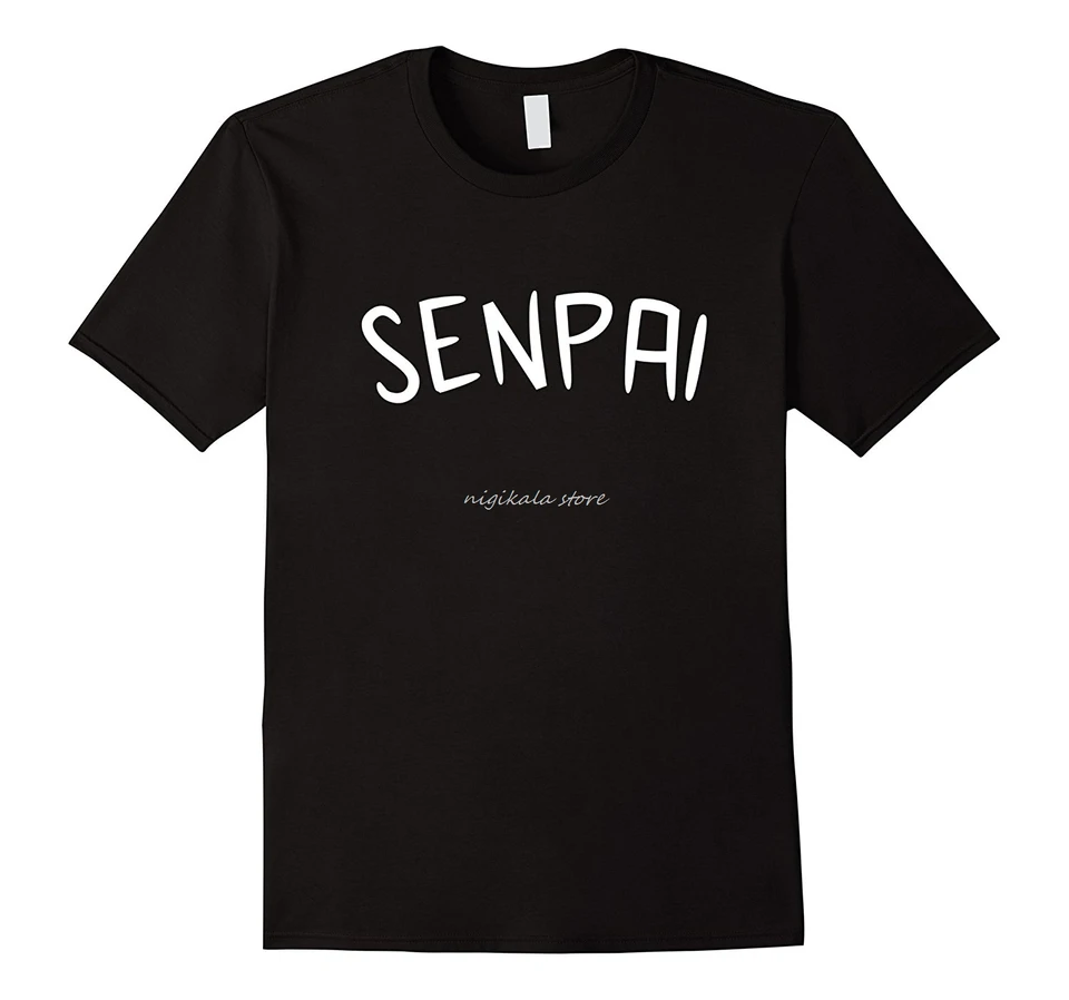 Senpai tričko, vtipný roztomilý anime manga japonský darček Nové módne pánske tričká s krátkym rukávom tlačiareň