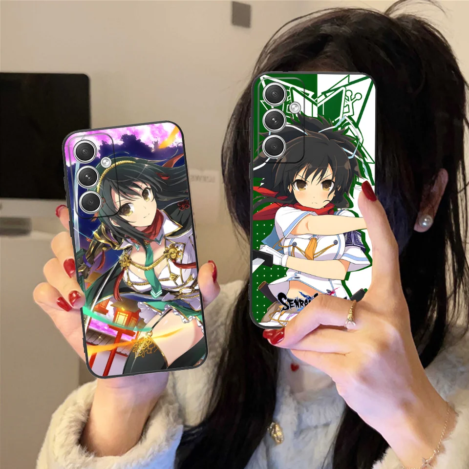 Senran Kagura Asuka Telefónny prípad pre Samsung Galaxy S24 S23 S22 S21 S20 S10 S9 Plus Fe Ultra Lite Black Cover Smartphone Cover
