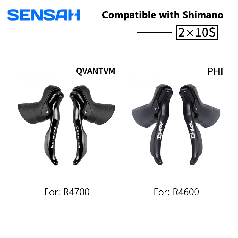 Sensah Phi Quantum Sti 2x10 Speed ​​Road Bices 10s 20s Bicycle Premeilleur radič pre Shimano Tiagra Claris 4700 4600 5600 6600