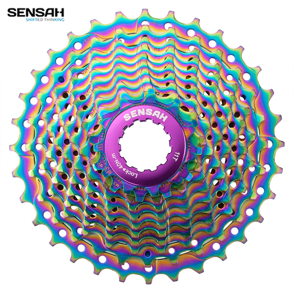 Sensah Road Bike Color Cassette 11 12 Speed ​​11-28T/32T/34T Bicykel zotrvačník K7 ozubené koleso pre HG Hub