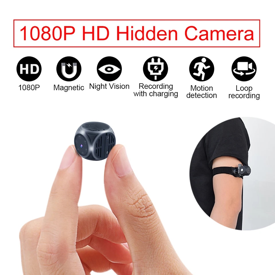 Sensor Night Vision Mini Camera HD kamera kamera 1080p Monitor malá bezpečnostná mini kamera dohľad nad tajným videorekordérom