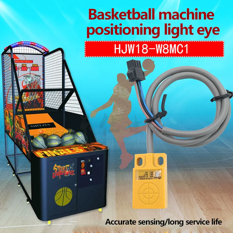 Sensor W8MC1 Videohra pripevnenie mince ovládané herný stroj Elektrický stroj Reakcia basketbalová konzola