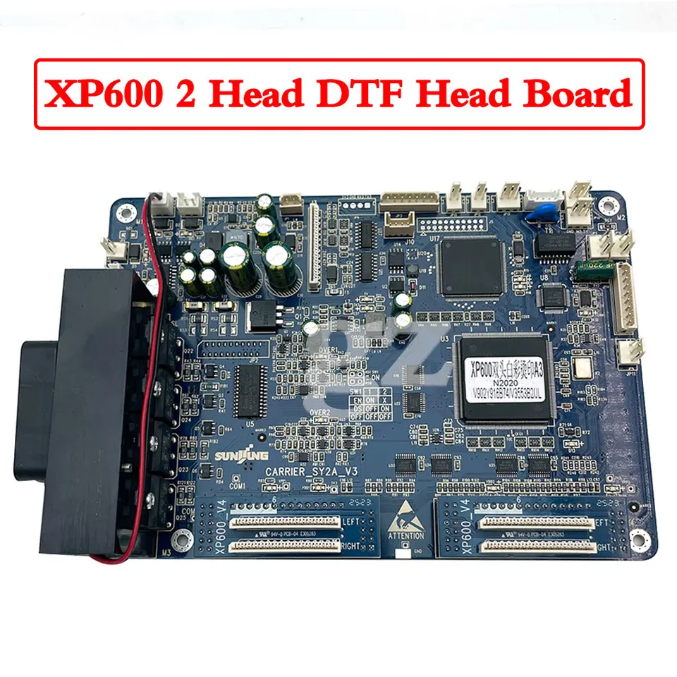 Senyang XP600 DTF Doule Head Board pre hlavnú dosku pre kočiari pre tlačovú farbu tlačiarne DTF A3 a biely atrament W+CMYK DX11