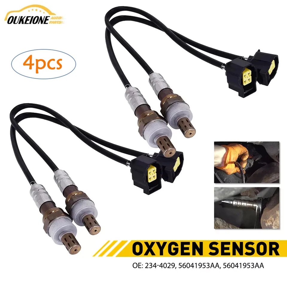 Senzor kyslíka O2 pre Dodge RAM 1500 2500 3500 Truck 4,7L 5,7L 5.9 l Lambda 4 Wires pred prúdom 234-4029