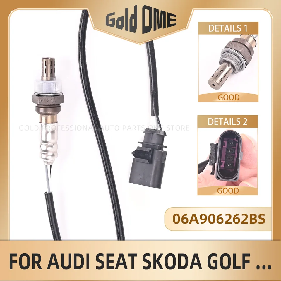 Senzor kyslíka výfukového plynu 06A906262B pre audi- a4 a6 q7 VW-Golf Tiguan-SKoda Rapid-Sat Part č.#06A906262AA