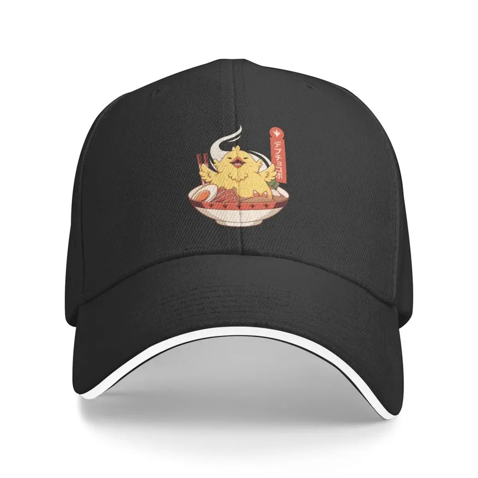 Sephiroth Ffvii Final Fantasy Funny Fat Chocobo Ramen Baseball Caps Vrchol mužov vyvrcholil mužom Ženy klobúky Summer Streetwear na ochranu pred slnkom