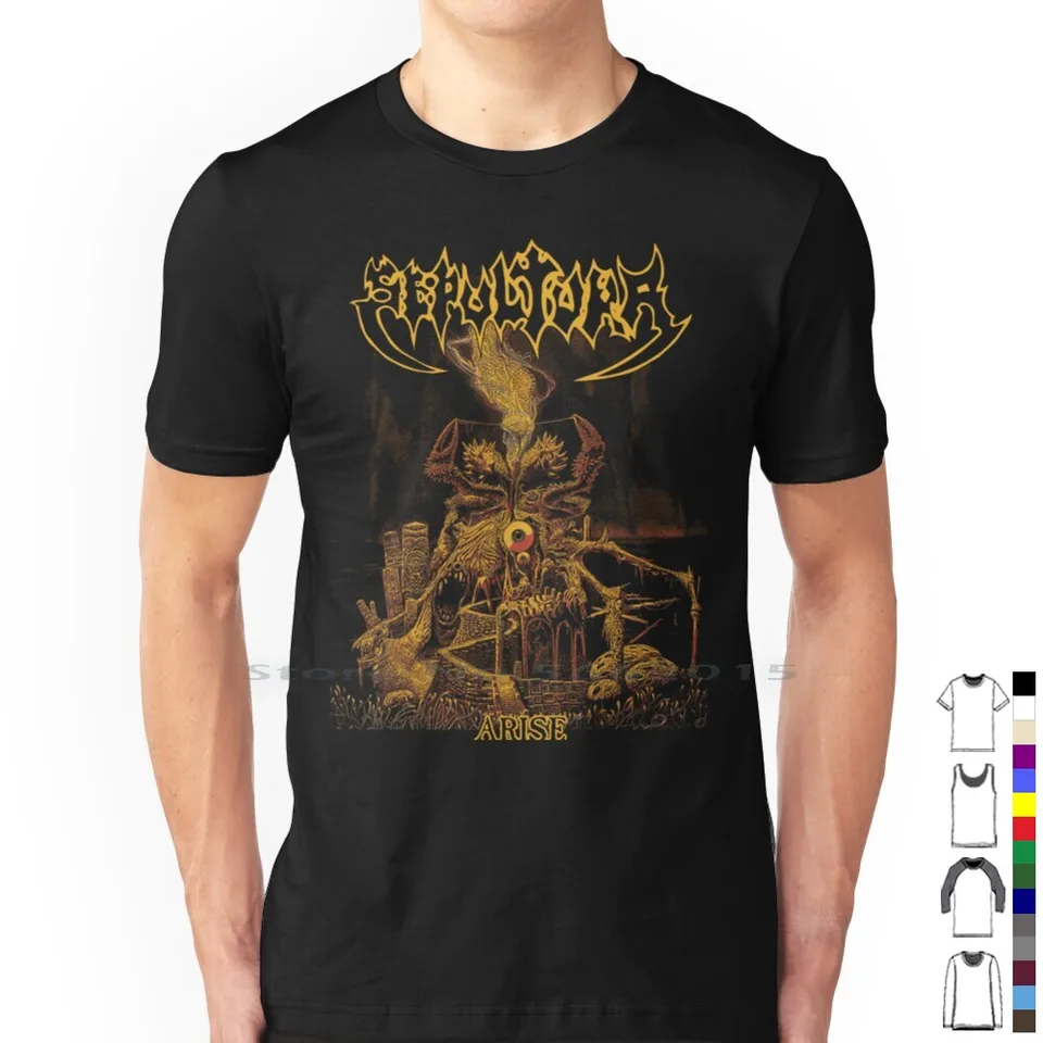 Sepultura-arise tričko 100% bavlnená sepultura, Max Cavalera Igor Cavalera Andreas Kisser Paulo Jr Chaos Ad Bloody