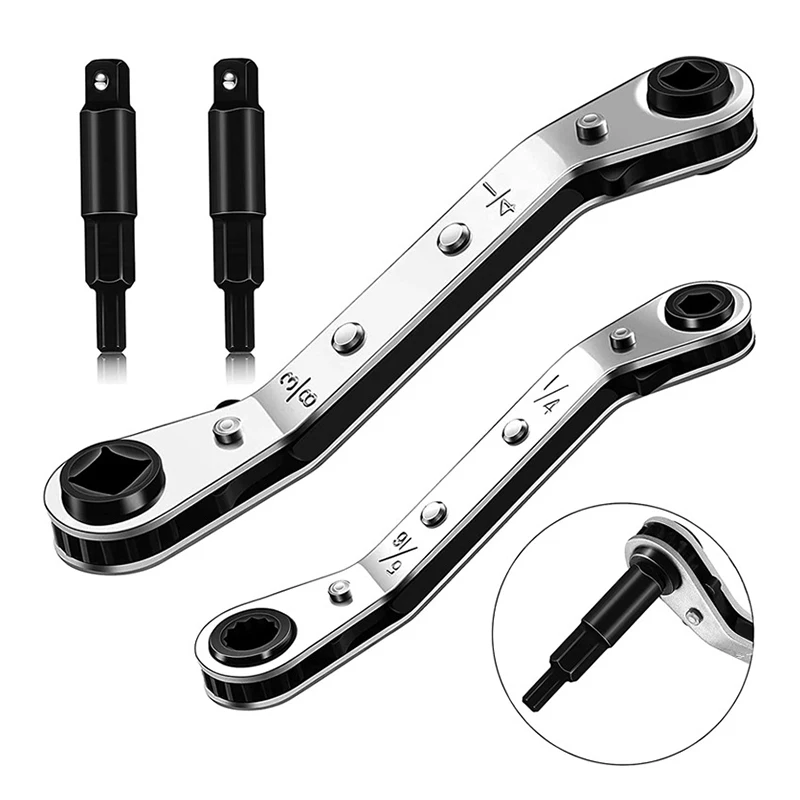 Servisný kľúč, klimatizačný ventil Ratchet Wrench Set pre náradie na opravu náradia a opravy zariadení