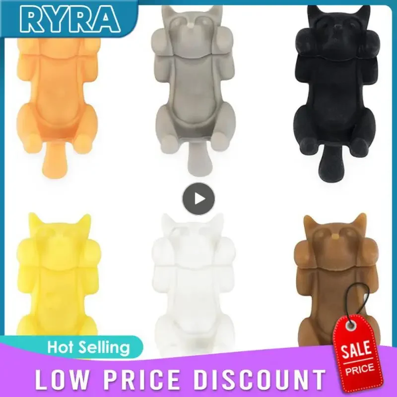 Set Kitten Wine Cup rozpoznáva prenosný závesný meow na víno sklo značky Nástroje kuchynské silikónové klipové klipové označenie Dodávky