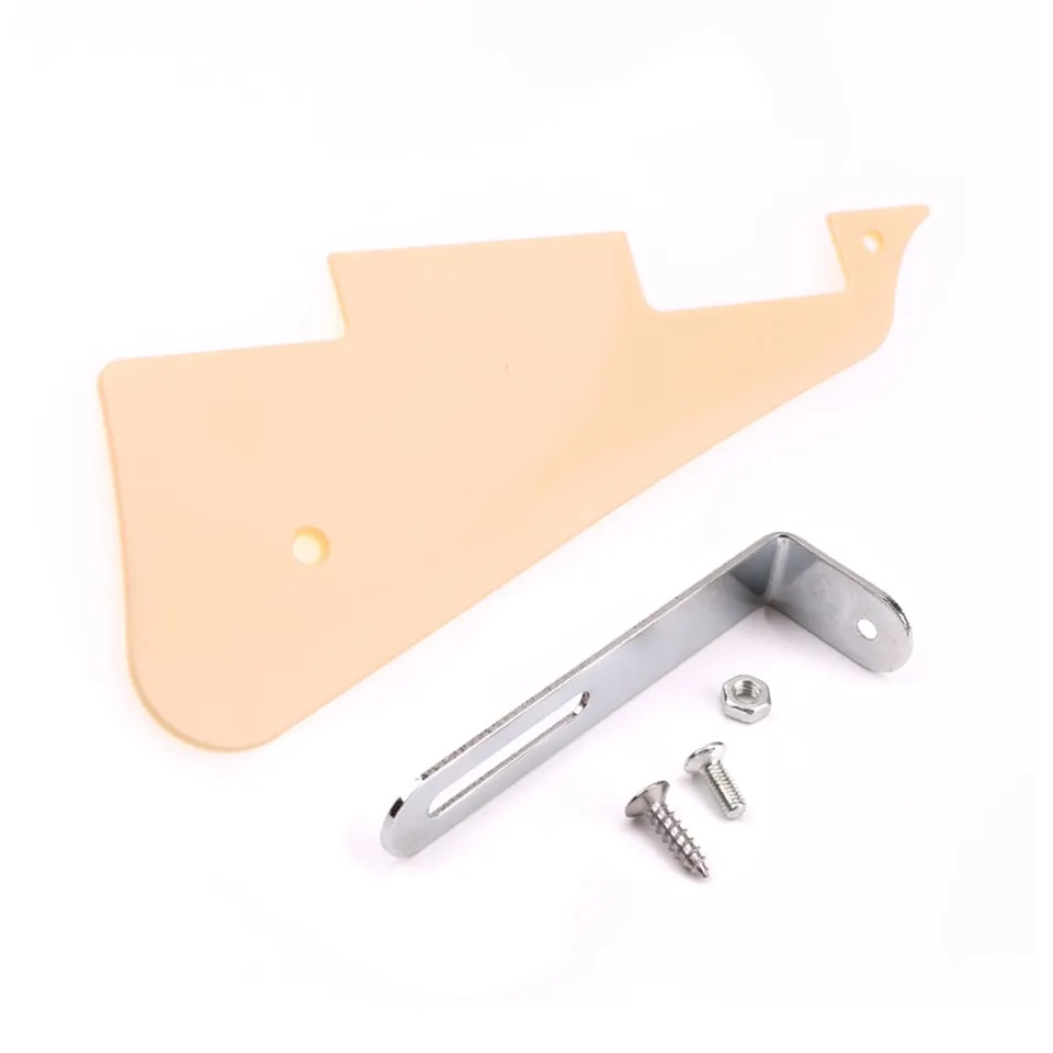 Set Pickguard Bracket Electric Guitar so skrutkami ochranca poškriabania pre Les Paul Epiphone Gadget LP kov +PVC