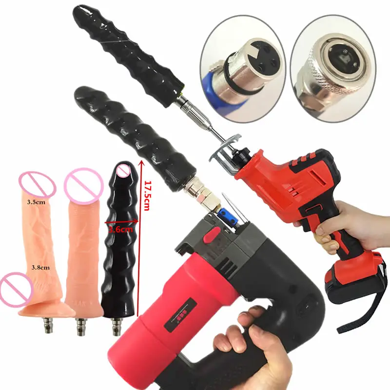 Sex Machine DIY Príslušenstvo Dildo konektorový hračkový adaptér sa hodí k väčšine štandardných recipročných píl zakrivené píla Saber