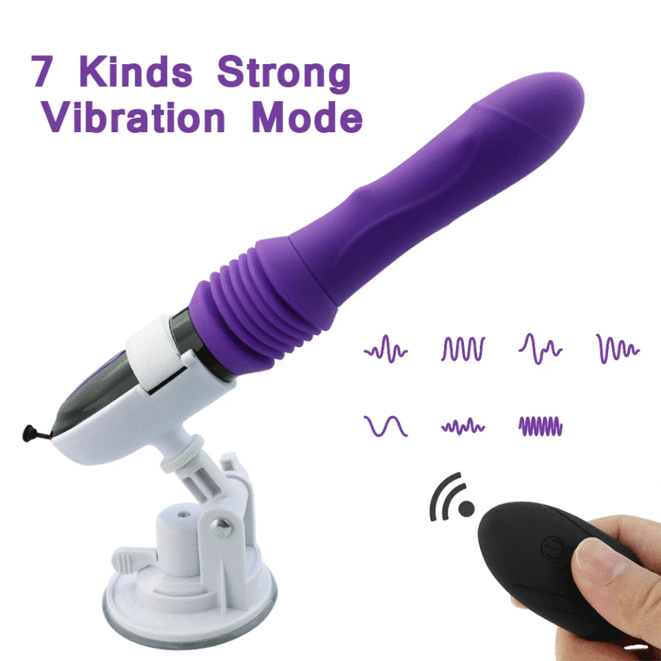 Sex stroj Teleskopický dildo vibrátor sex hračky automatické hore dole Massager g Spot análny ťah natiahnuteľnú vaginálnu masturbáciu