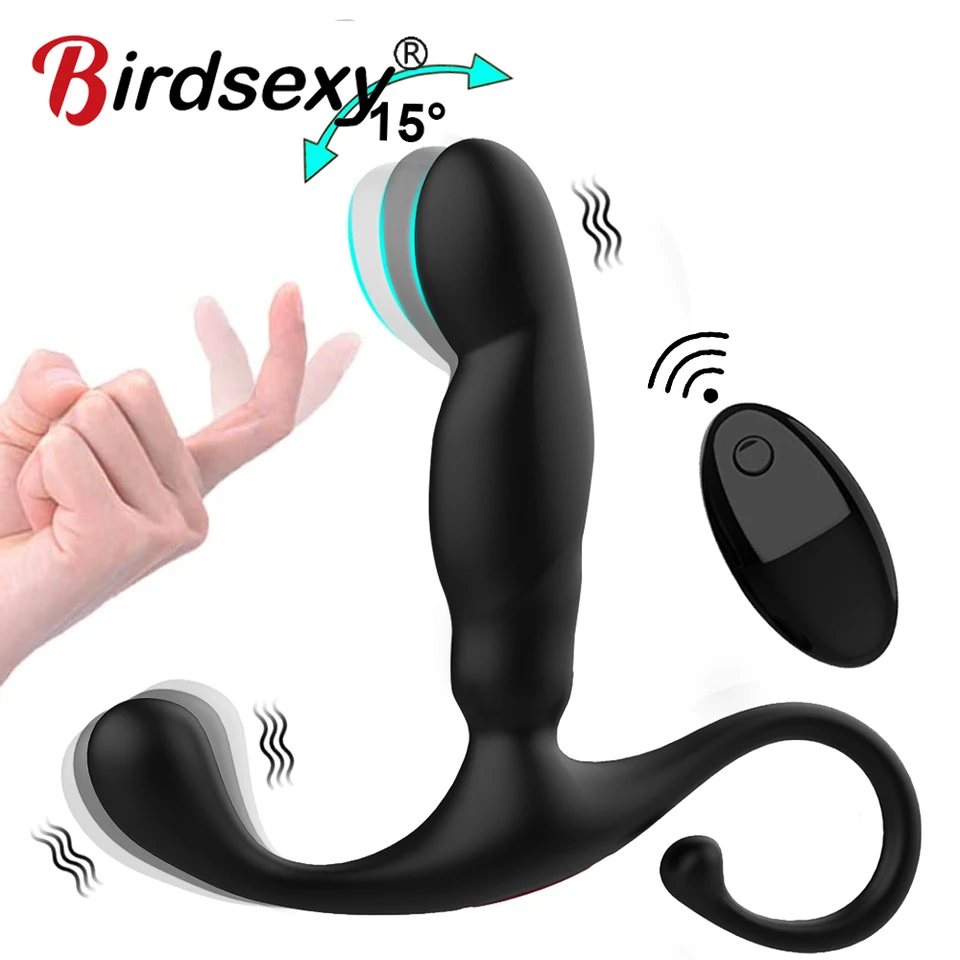 Sexuálne hračky Anal vibrátor prst prostaty Masáž Masáž stimuluje zadok plug mužský masturbátor anus plug Sex Products pre mužov