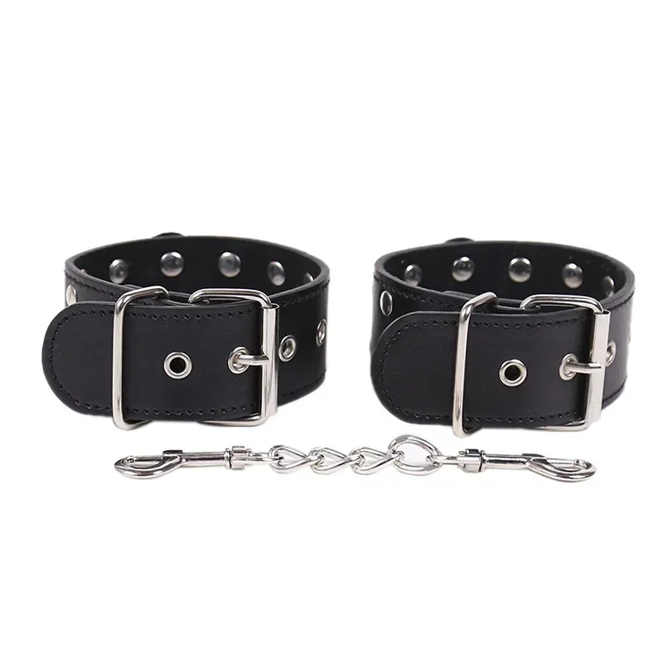 Sexuálne hračky pre pár erotické mäkké putá Bondage PU kožené kovové reťaze Sex Púty pre ženy BDSM Bondage Slave Game