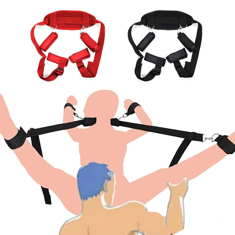 Sexuálne hračky pre páry Flirtujúce nastaviteľné erotické putá na krk členok Bondage postroj Otvorené bdsm pre dospelých Games cudnosť cudnosť