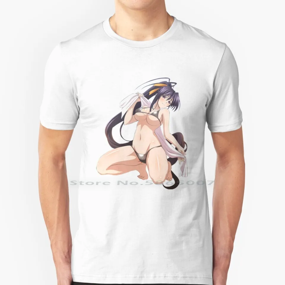 Sexy Akeno 100% bavlnené tričko Rias Gremory Akeno Himejima High School DXD Highschool DXD HORKY SEXY Anime Manga Girl ASS zadok