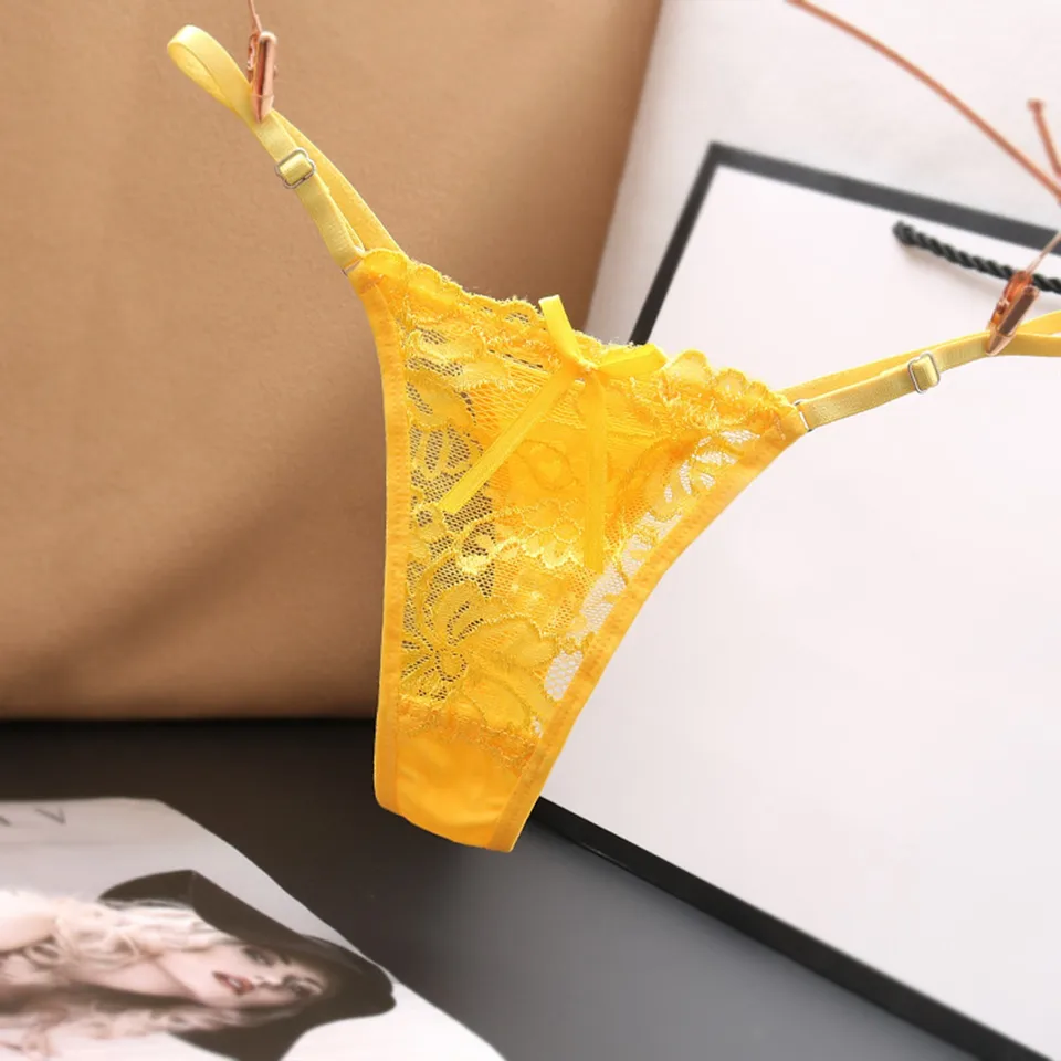 Sexy dievča čipky G-String THONG Nízky pás obväz Breet nohavičiek plus veľkosť ženskej tanga bavlnené bikiny spodná bielizeň nohavičky