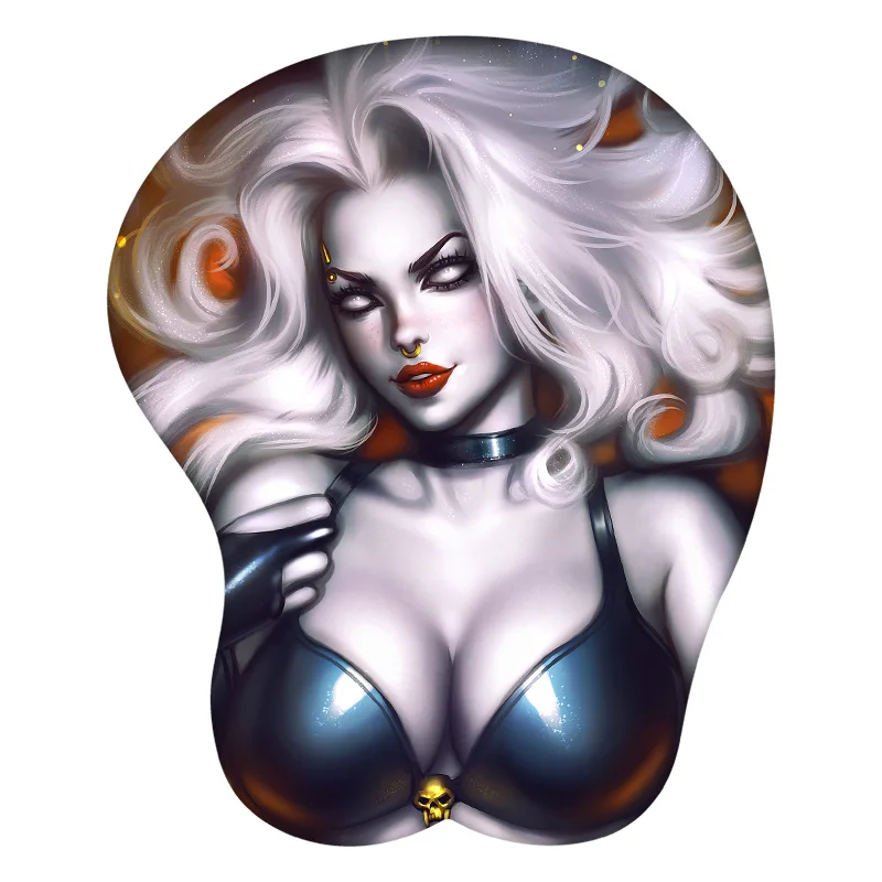 Sexy dáma smrť anime 3D myš Pad Pad Sexy zápästie REST Desk MousePad Mat Gamer Adsessory