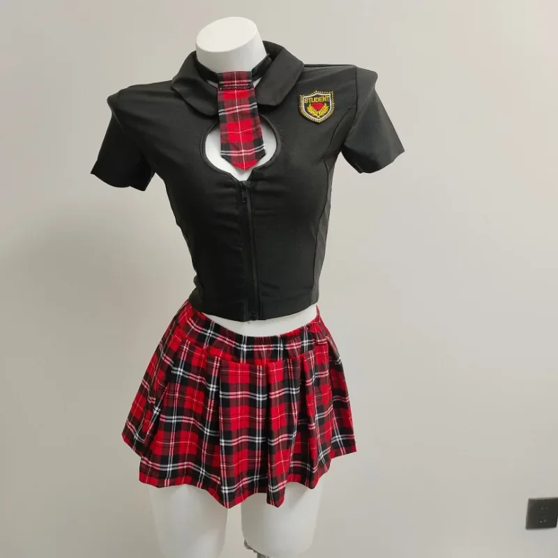 Sexy JK Lingerie Campus Uniform Passion Sailor Cosplay School Študent Rolu Hra Kostýmy Ženy Miniskirts College Cosplay Anime Anime