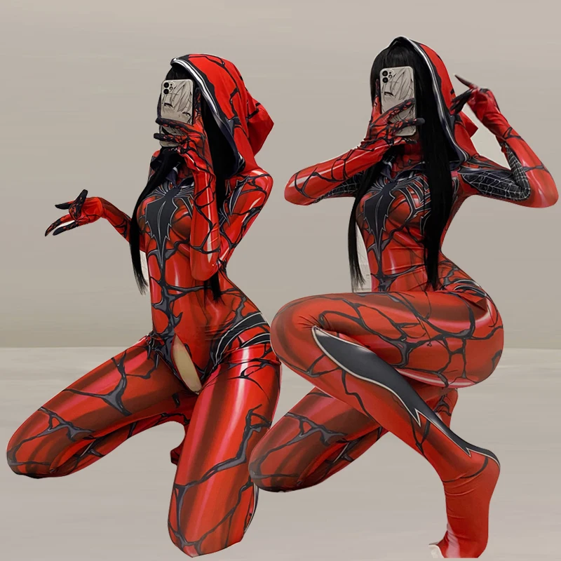 Sexy kombinézy s dlhým rukávom s dlhým rukávom pančucháče s otvoreným rozkrokom cosplay anime pančucháče kostýmy roleplay zentai plus kúpanie veľkosti plavky