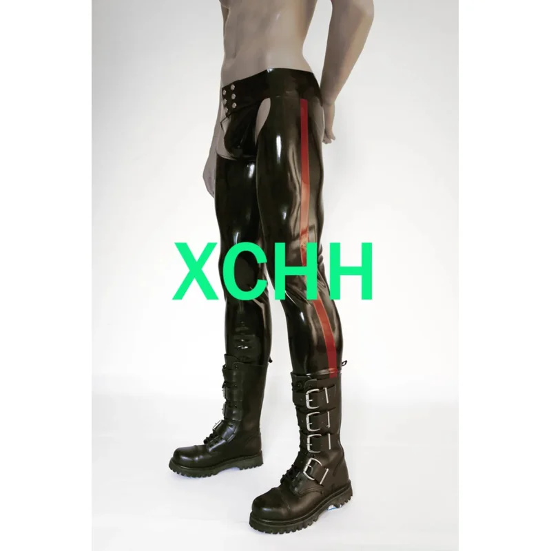 Sexy latexové mužské nohavice ručne vyrábané mužské nohavice s nohavičkami Kakegurui Cosplay kostým WX1651