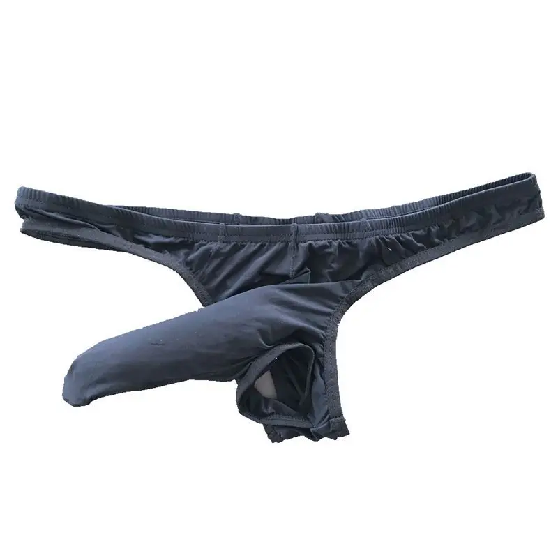 Sexy muži Smooth Open Crotch G-Struing Stručné s penisom Hole Hole THOG EROTICKÉ UNORAWAR GOY BIKINY Lingerie Sissy nohavičky
