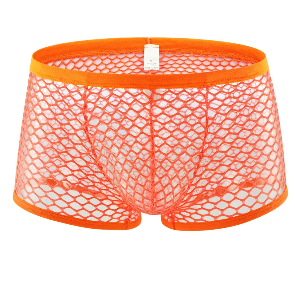 Sexy muži spodná bielizeň boxer šortky módne dutiny out boxer pánske boxery pleti