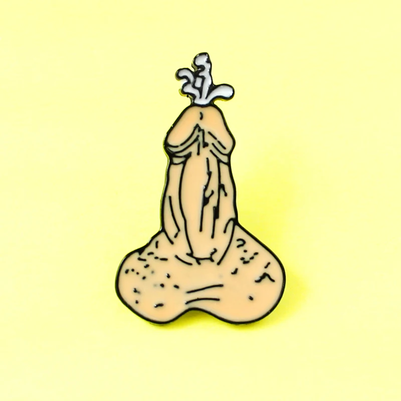 Sexy mužské genitálne orgány brošň