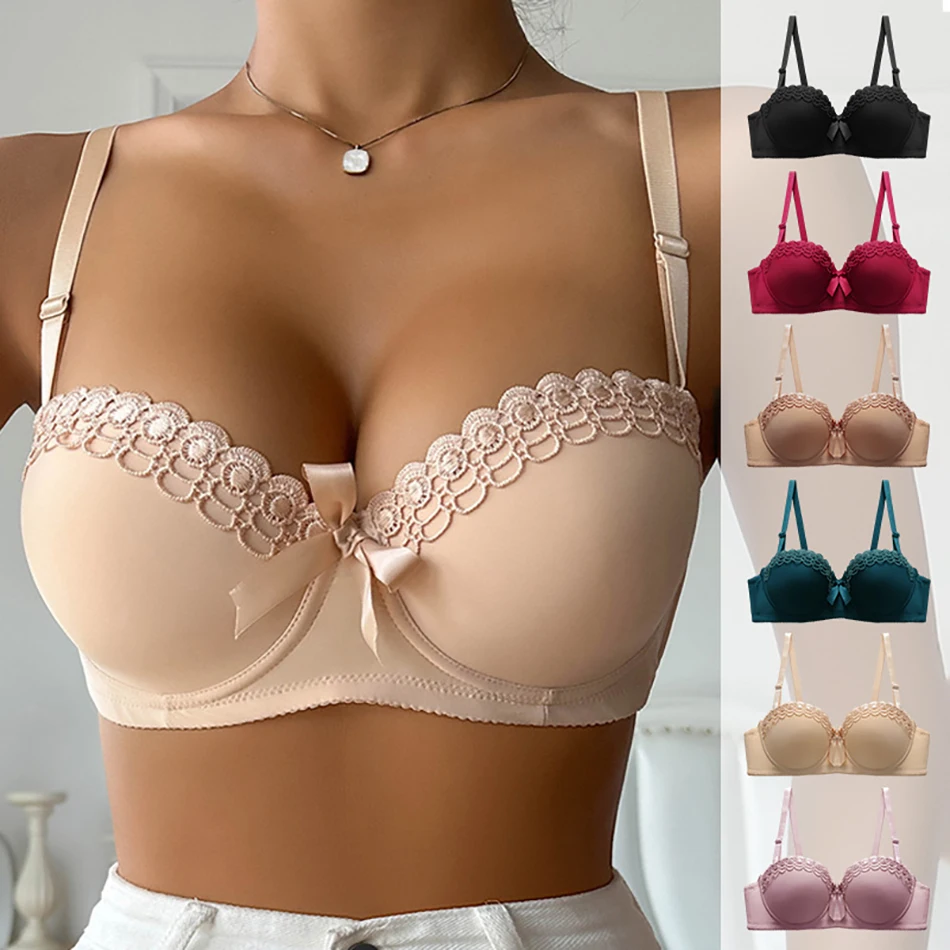 Sexy očarujúce podporné motýľ vyšívané s podprsenkami pod drwire Vhodný pre mladé ženy Pohodlné a štýlové